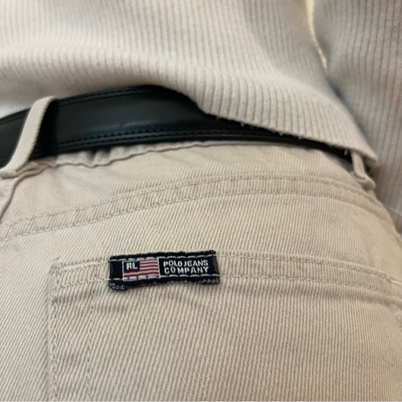 Vintage Beige Straight-Leg Men’s Jeans - Picture 5 of 7